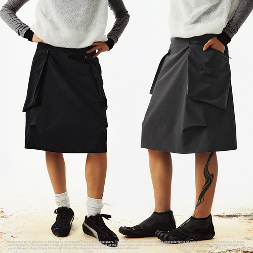 CryingCenter A形侧腰半立体口袋半裙 哭喊中心