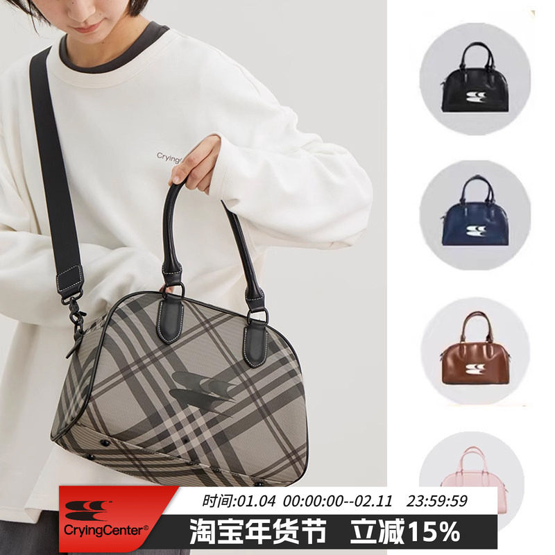 CryingCenter 未来复古系列 手提斜跨CCC大logo波士顿包 蓝黑,箱包皮具/热销女包/男包,男士包袋,淘宝优惠券,粉丝福利购,淘宝优惠卷