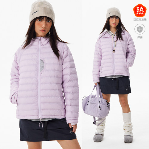 CryingCenter石墨烯抑菌远红外科技连帽绗缝棉服冬季外套哭喊中心