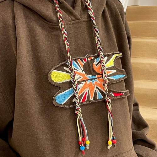 CryingCenter烟花毛巾绣卫衣