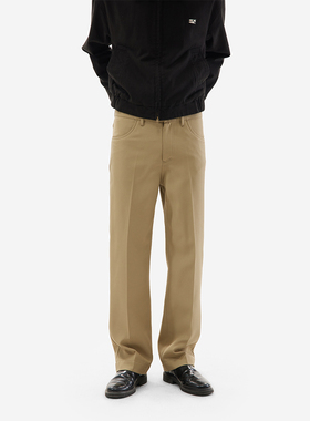 CryingCenter Digger 挖掘1者号卡其斜纹休闲直筒裤卡其 哭喊中心