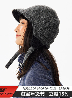 CryingCenter 羊毛呢飞行护耳帽 秋冬雷锋帽 哭喊中心