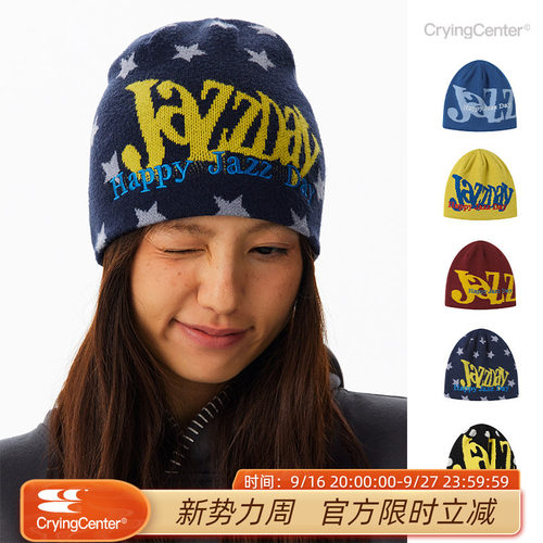 CryingCenter JazzDay多色刺绣提花线帽男女造型冷帽 哭喊中心
