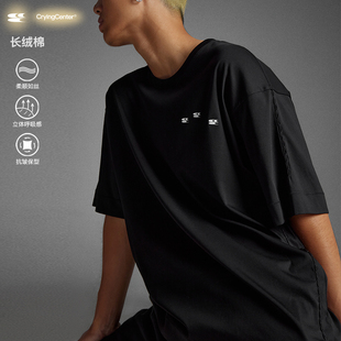 tee CryingCenter 短袖 圆领落肩莲藕绣男款 哭喊中心 长绒棉系列
