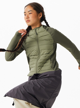 CryingCenter 修身绗缝豆绿色羽绒长袖男女款 哭喊中心