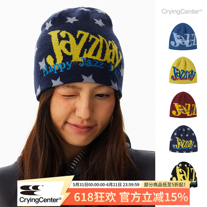 CryingCenter JazzDay多色刺绣提花线帽男女造型冷帽 哭喊中心