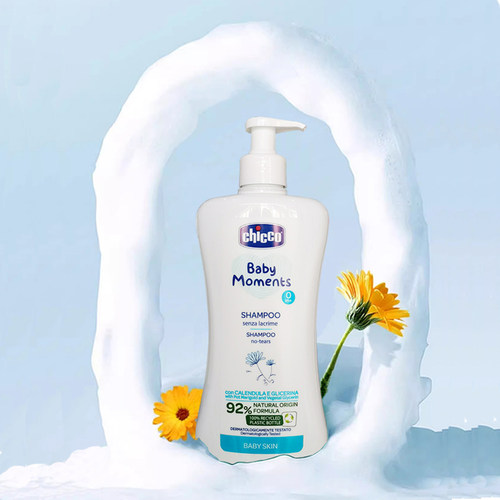 智高CHICCO婴幼儿沐浴露乳儿童洗发水金盏花无泪配方保湿0-3-12岁
