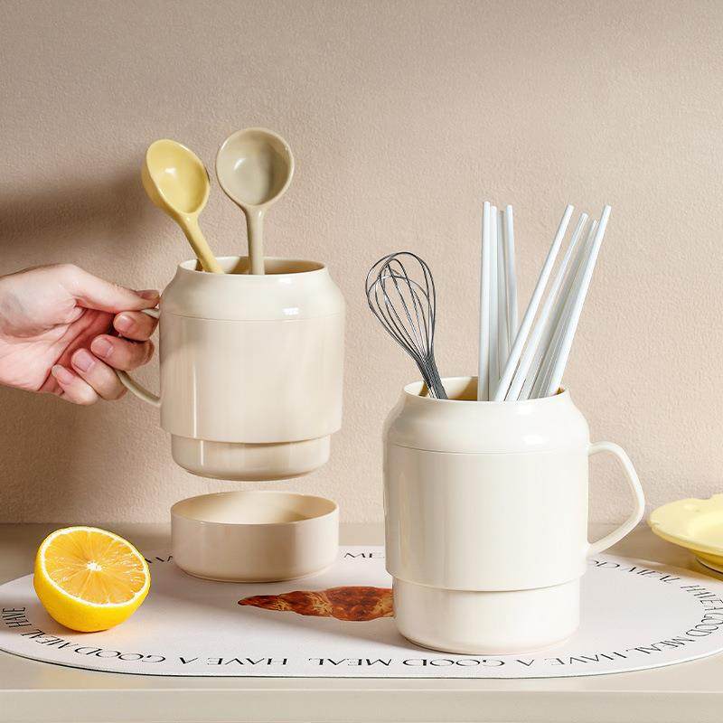 台面筷子筒勺刀叉锅铲子饭勺汤勺餐具筒厨房沥水家用厨具收纳桶,餐饮具,餐具笼/架,淘宝优惠券,粉丝福利购,淘宝优惠卷