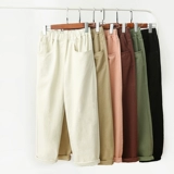 Брендовые джинсовые свежие весенние штаны для школьников, свободный прямой крой, коллекция 2021, тренд сезона