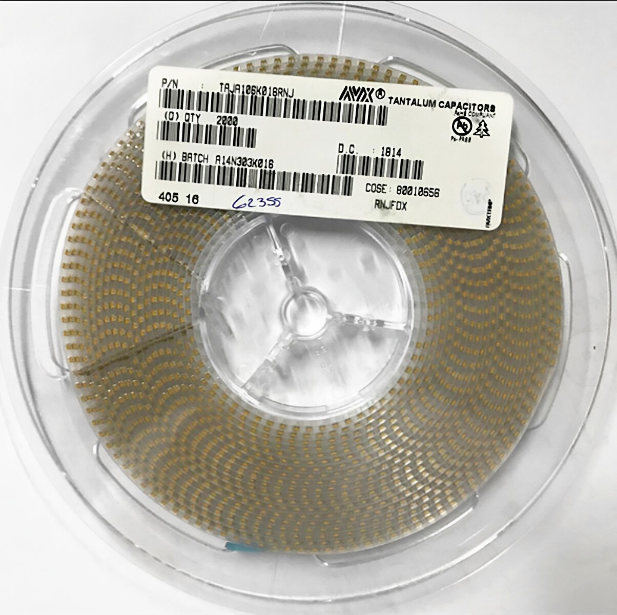 CA10UF16VA 3216 A型贴片钽电容  TAJA106K016RNJ AVX全新原装