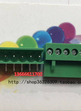 HT3.96-6PL 弯脚接线端子 3.96MM间距 绿色 优质全新