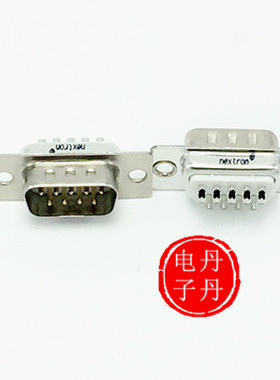 DB9公头 焊板 DB9串口 RS-232  针式DB9 白色 台湾正凌