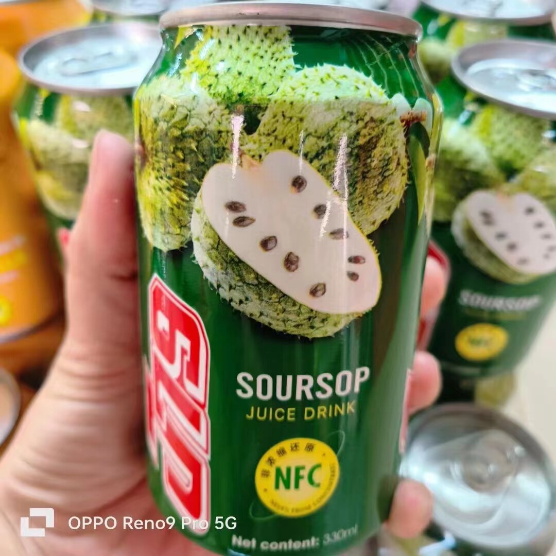 越南进口刺番荔枝汁饮料330毫升一件24瓶