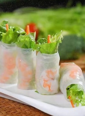 越南原装进口Sa金穗春卷皮薄米皮春饼米纸22CM300克手续齐全