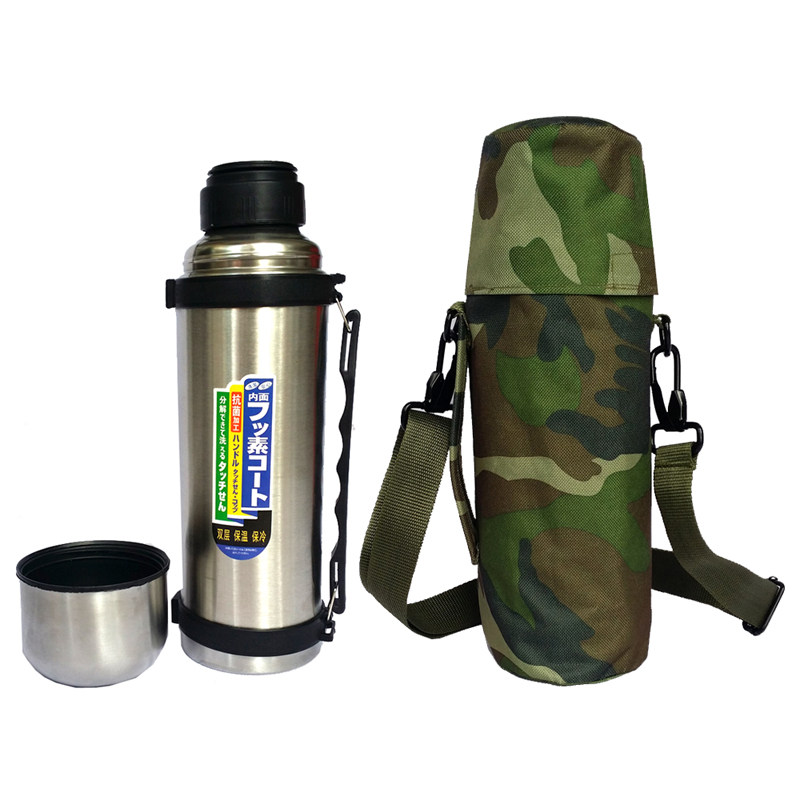 军迷户外骑行露营运动旅行旅游学生军训喝水不锈钢保温水壶水杯