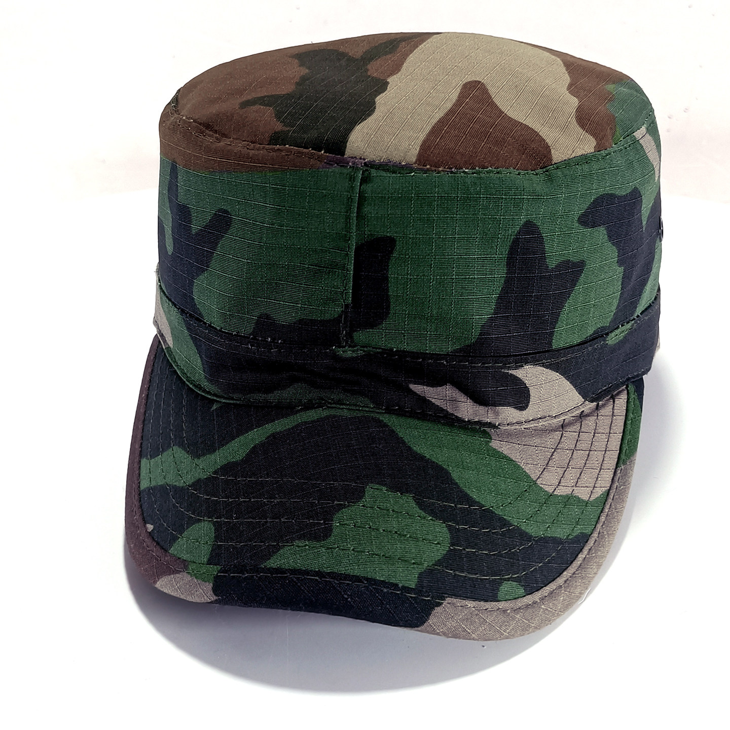 军迷调节迷彩平顶小兵帽子防晒战术作训男款定制大头围棒球鸭舌帽