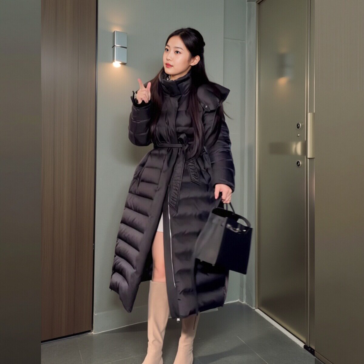 羽绒服女中长款2025年新款过膝