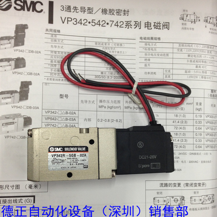 原装 电SMC磁阀 VP342R-5GB-02A 全新无包装 特价卖 如假白送