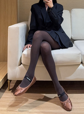 60D微透绵软哑光打底袜春秋连裤袜进口纱宽腰超柔厚丝袜A260