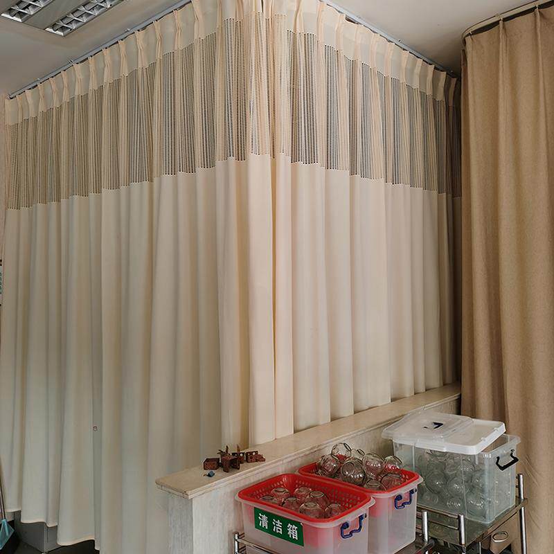 针灸室隔断帘中医窗帘隔帘养老院帘子医院防火阻燃医用美容院遮挡