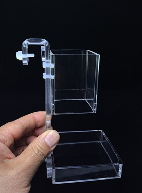 鱼缸喂食圈+接食盆一体组合 解决多余饲料 挂缸壁鱼粮防扩散降NO3