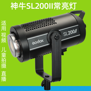 神牛 SL200 补光灯影视灯视频灯常亮光源摄像儿童太阳灯LED摄影灯