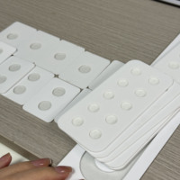 珍珠貼板對(duì)珠貼片亞克力直播展示片一孔雙孔裸珠黏貼片配對(duì)黏板