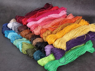 1mm彩色蜡线蜡绳项链手链绳diy手工吊牌材料配件 捕梦网材料70米