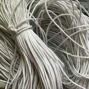 带绑电缆腊线 3mm漂白棉蜡黑色蜡绳全棉吊牌蜡绳白色腊线绳圆鞋