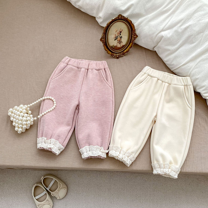 新加绒纯棉长裤外穿保暖卫裤秋冬