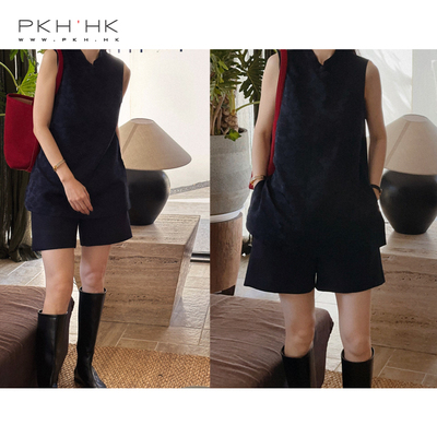 PKH.HK特 新品 俩色自留时髦氛围大梨子友好笔挺时装短裤靴裤