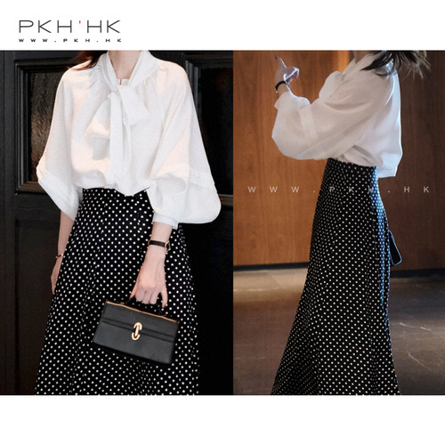 私服PKH.HK春夏温柔系带衬衣时髦