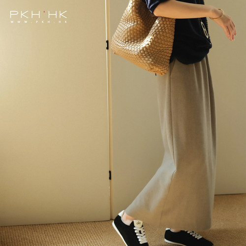 冬季不费力好穿羊毛橡筋腰半裙