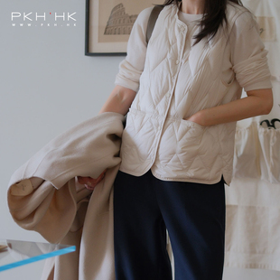 PKH.HK特2025口碑经典 显瘦保暖抵寒缝衍羽绒马甲背心 返场贯穿冬季