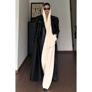 阔腿裤 CIZZLEMORE 绑带外套 连帽睡衣款 两件套女 慵懒风炸街套装