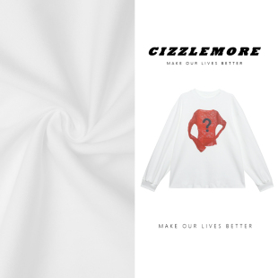 复古网格球衣印花卫衣宽松慵懒风长袖 美式 衣中有衣 CIZZLEMORE