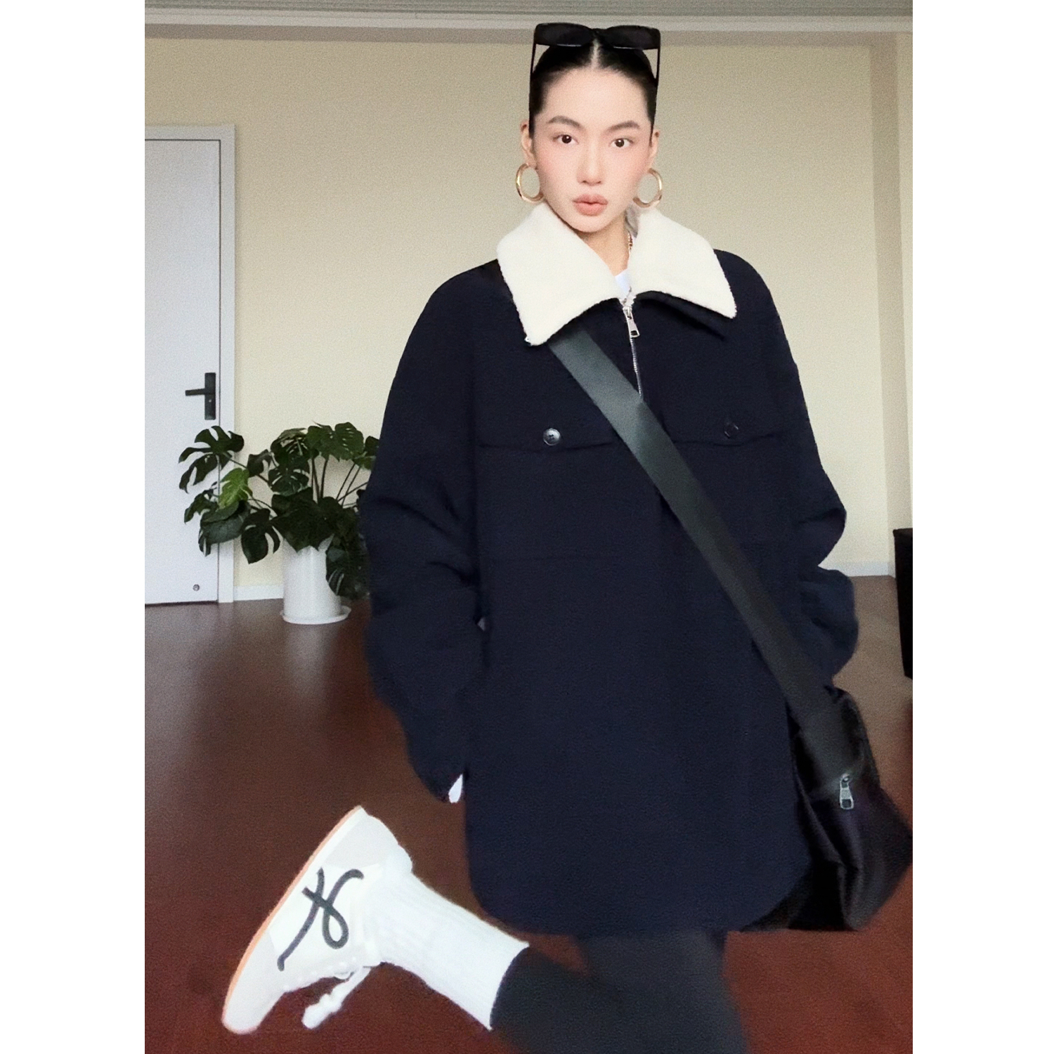 CIZZLEMORE【街头画报】复古灯芯厚外套羊羔毛翻领工装夹克上衣