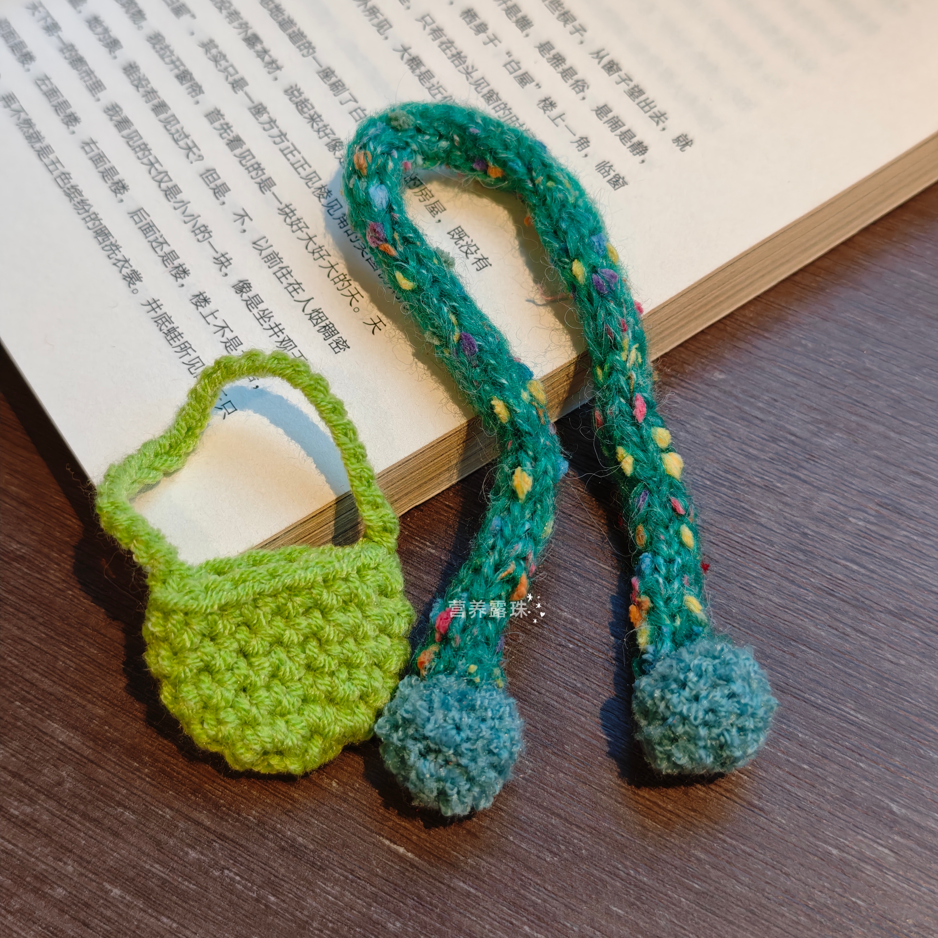 针织迷你围巾圣诞围脖毛绒公仔