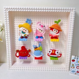 右右酱手办配饰手工钩织yoyo酱招财摆件娃衣帽子盲盒公仔衣服着替