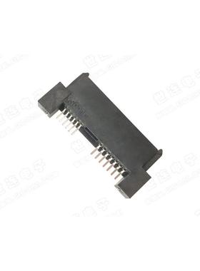 GLSA13F03 SATA 母座卧贴 13PIN H3.5mm 带鱼叉 SATA连接器=QBL