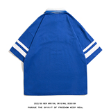 白底夏季时尚简约宽松全棉短袖POLO衫T恤PL251P45控68，男装T恤，电商A247-1