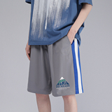 白底2023夏季新款短裤潮流印花休闲五分裤A113P35控48，男装休闲裤，电商A247-1