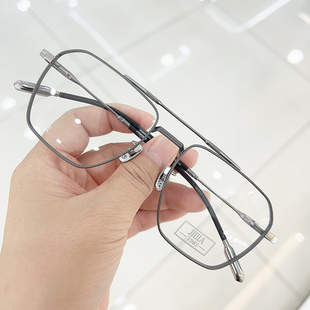 新款JIIIIA1985送蔡司镜片复古圆框近视眼镜设计师款男女商务钛架