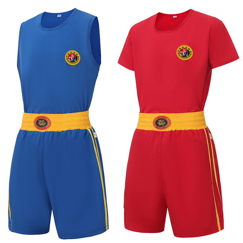 儿童拳击散打服套装男女童专业格斗服比赛训练自由搏击成人武术服图片
