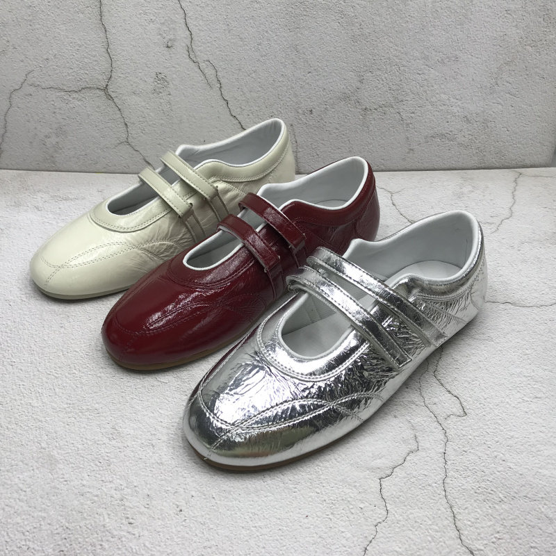 品牌撤柜2026春季新款断码处理真皮女鞋浅口魔术贴百搭时尚平底鞋,女鞋,浅口单鞋,淘宝优惠券,粉丝福利购,淘宝优惠卷