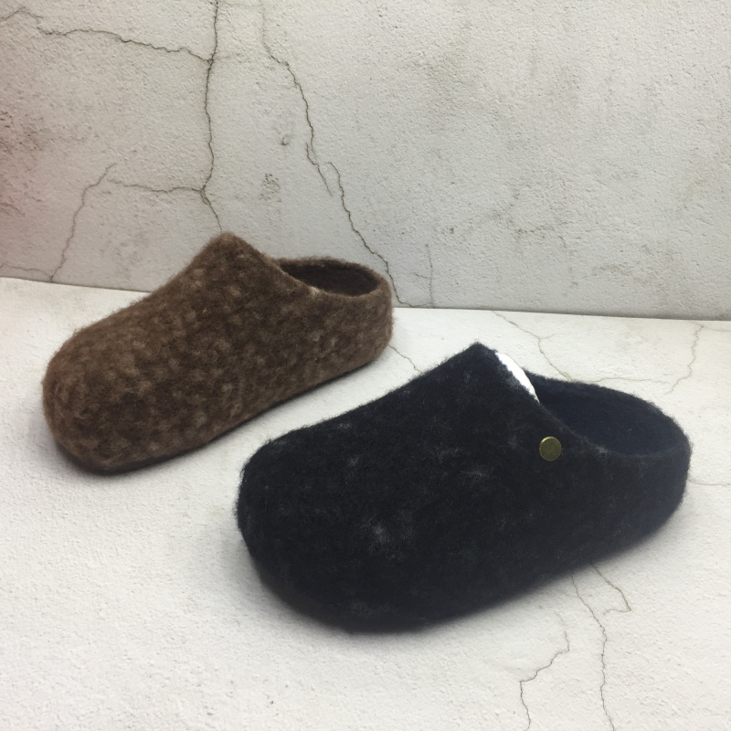 品牌撤柜2025冬季新款断码处理时尚女鞋外穿内增高绒里舒适半拖鞋