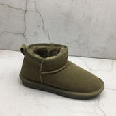 新款 断码 处理时尚 品牌撤柜2025冬季 女鞋 简约平底显瘦厚绒雪地短靴