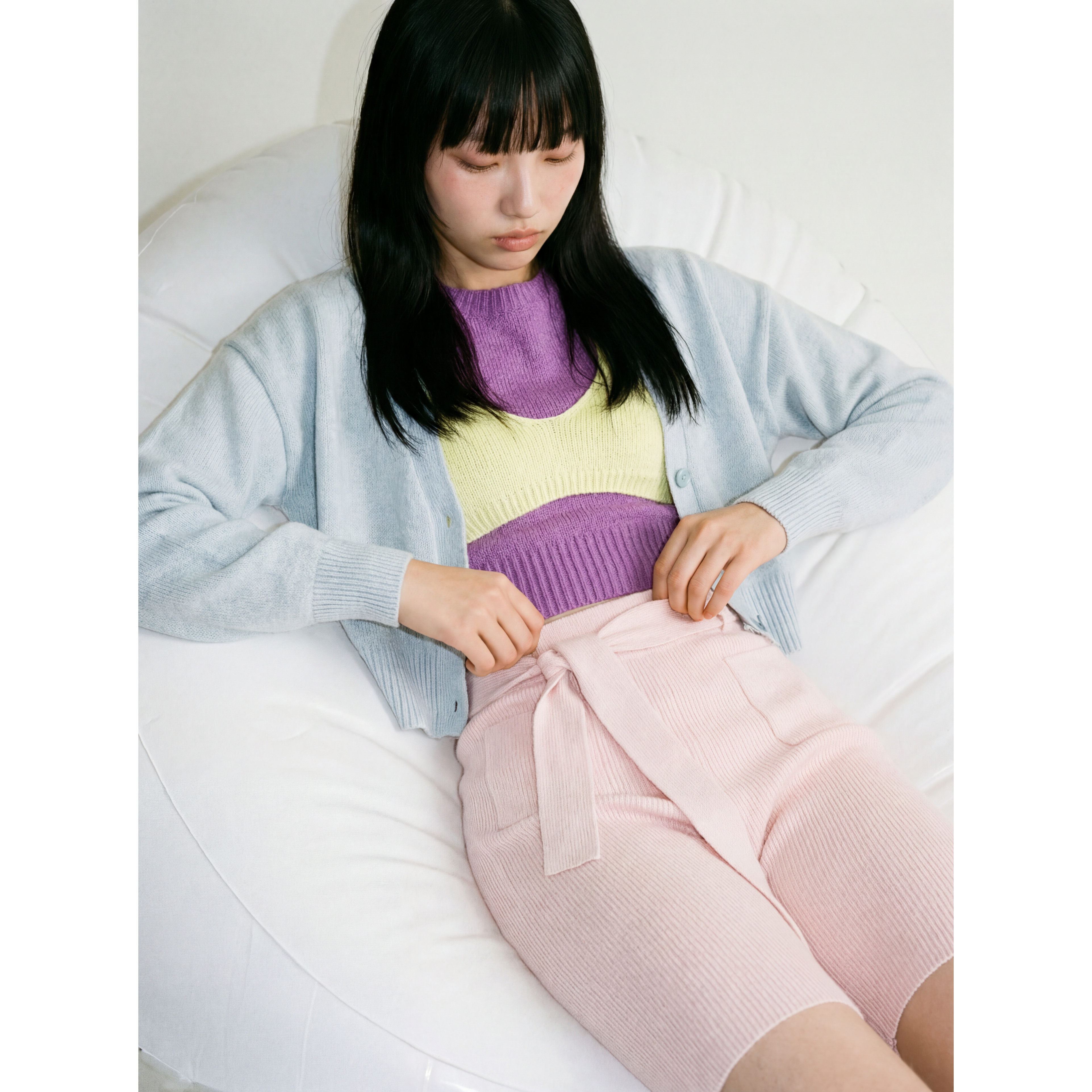 knits market "Yuna"11D毛裤针织短裤针织自行车裤腰带针织裤S5,女装/女士精品,短裤,淘宝优惠券,粉丝福利购,淘宝优惠卷