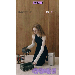 Tall knits 拼色饰边露腰背心针织裙连身长裙 market Maeve