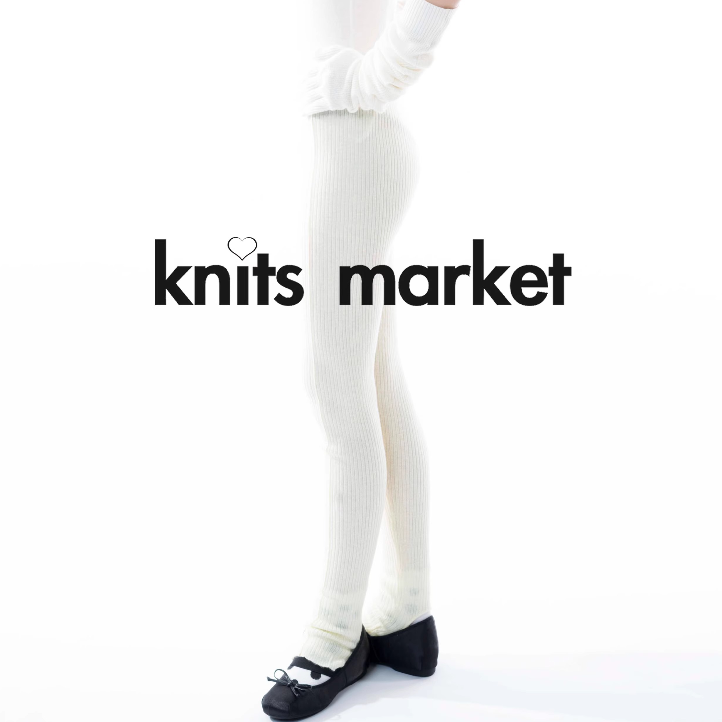 KNITS MARKET【早秋新品】弹性罗纹柔软马海毛羊毛长裤修身毛裤